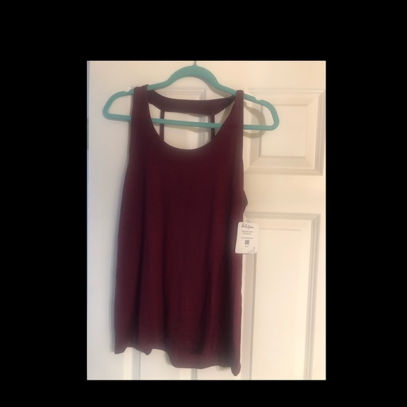 WHISPER Susan Tank Wine Dark, yoga tip with tags - Picture 2 of 2